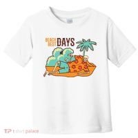 Best Beach Days Skeleton Summer Vibe Toddler T-Shirt thumb 0