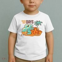 Best Beach Days Skeleton Summer Vibe Toddler T-Shirt thumb 2