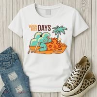 Best Beach Days Skeleton Summer Vibe Women's T-Shirt thumb 3