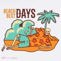 Best Beach Days Skeleton Summer Vibe Kids Hoodie thumb 5