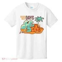 Best Beach Days Skeleton Summer Vibe Kids T-Shirt thumb 0