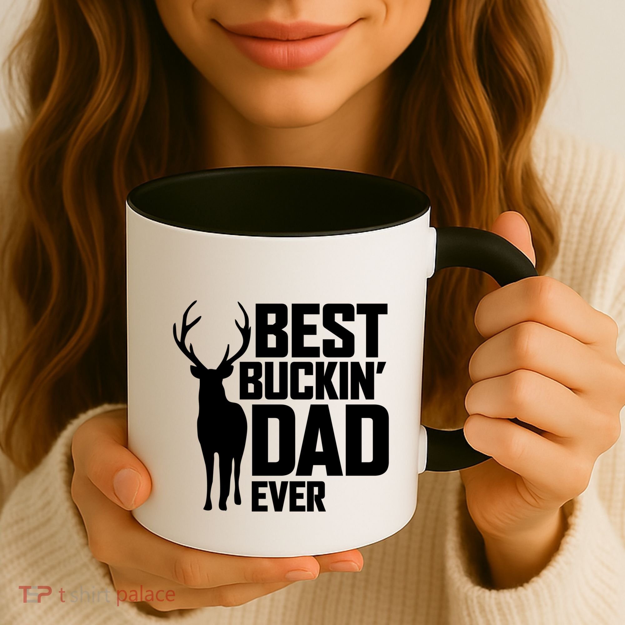 Best Buckin Dad Ever Gift Deer Hunting Father Best Dad Gift Coffee Mug