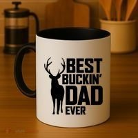 Best Buckin Dad Ever Gift Deer Hunting Father Best Dad Gift Coffee Mug thumb 4
