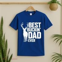 Best Buckin Dad Ever Gift Deer Hunting Father Best Dad Gift T-Shirt thumb 2