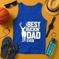 Best Buckin Dad Ever Gift Deer Hunting Father Best Dad Gift Tank Top thumb 4