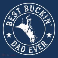 Best Buckin Dad Ever Cowboy Bull Riding Rodeo Funny Coaster thumb 2