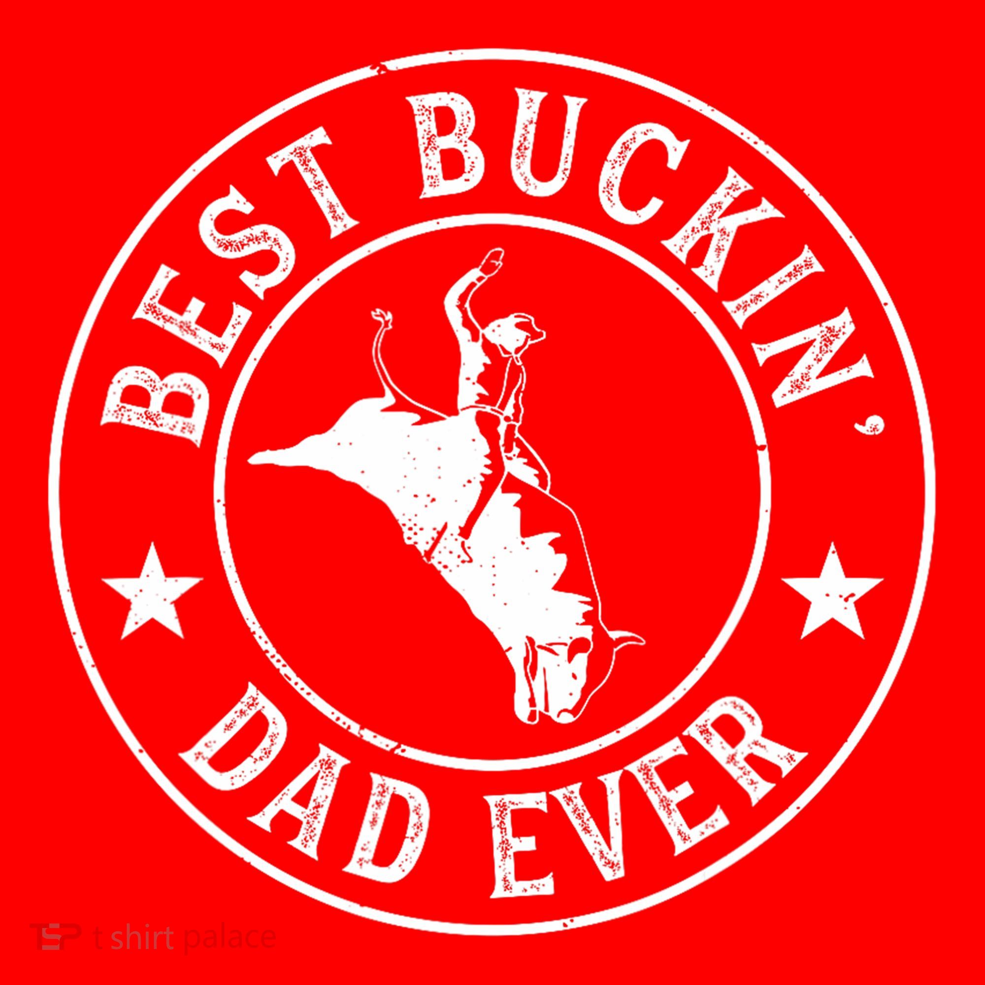 Best Buckin Dad Ever Cowboy Bull Riding Rodeo Funny Santa Hat
