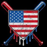 Baseball Bat Drip Ice Cream Patriotic American Flag Drip Coffee Mug thumb 5