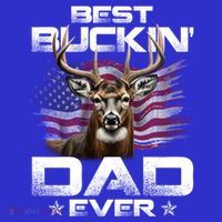 Best Buckin Dad Ever Usa Flag Deer Hunting FatherS Day Great Gift Coaster thumb 2