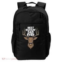 Best Buckin Dad Ever Buck And Deer Hunting FatherS Day Gift Backpack thumb 0