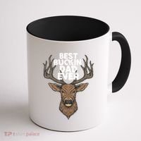Best Buckin Dad Ever Buck And Deer Hunting FatherS Day Gift Coffee Mug thumb 1