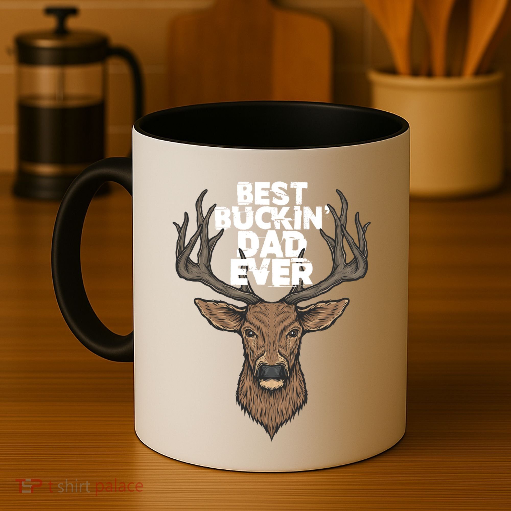 Best Buckin Dad Ever Buck And Deer Hunting FatherS Day Gift Coffee Mug
