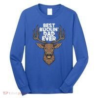 Best Buckin Dad Ever Buck And Deer Hunting FatherS Day Gift Long Sleeve Shirt thumb 0