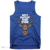 Best Buckin Dad Ever Buck And Deer Hunting FatherS Day Gift Tank Top thumb 0