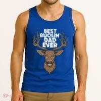 Best Buckin Dad Ever Buck And Deer Hunting FatherS Day Gift Tank Top thumb 3