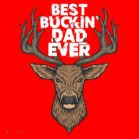 Best Buckin Dad Ever Buck And Deer Hunting FatherS Day Gift Santa Hat thumb 1