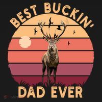 Best Buckin Dad Ever FatherS Day Deer Hunters Hunting Cool Gift Ornament thumb 1
