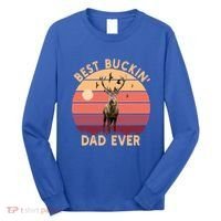 Best Buckin Dad Ever FatherS Day Deer Hunters Hunting Cool Gift Long Sleeve Shirt thumb 0
