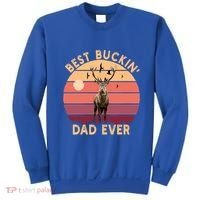 Best Buckin Dad Ever FatherS Day Deer Hunters Hunting Cool Gift Sweatshirt thumb 0