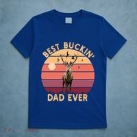 Best Buckin Dad Ever FatherS Day Deer Hunters Hunting Cool Gift T-Shirt thumb 5