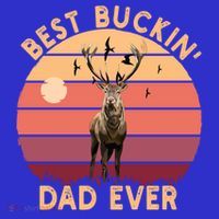 Best Buckin Dad Ever FatherS Day Deer Hunters Hunting Cool Gift Mousepad thumb 1