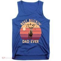 Best Buckin Dad Ever FatherS Day Deer Hunters Hunting Cool Gift Tank Top thumb 0