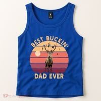 Best Buckin Dad Ever FatherS Day Deer Hunters Hunting Cool Gift Tank Top thumb 2