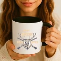 Best Buckin Dad Ever Funny Hunting Father Gift Coffee Mug thumb 3