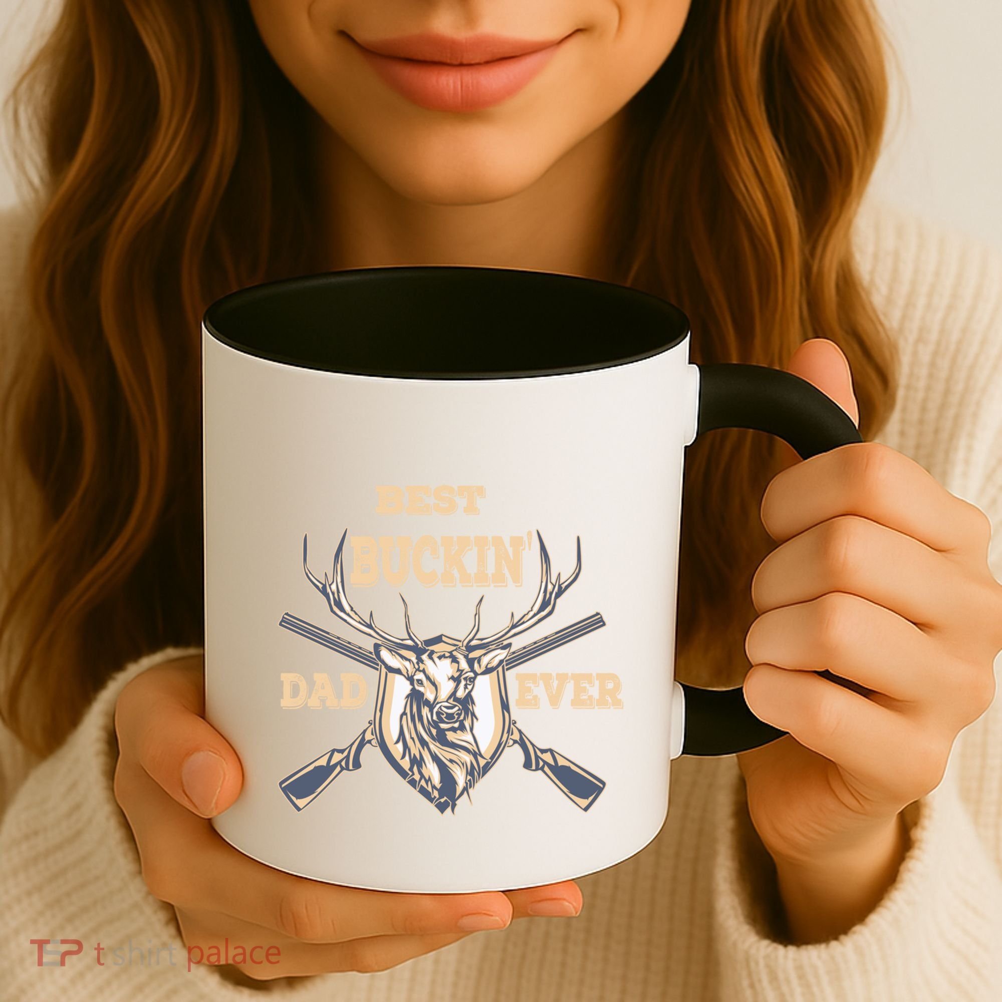 Best Buckin Dad Ever Funny Hunting Father Gift Coffee Mug