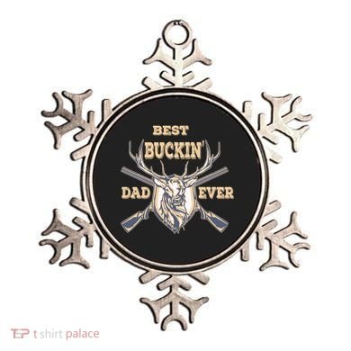 Best Buckin Dad Ever Funny Hunting Father Gift Ornament