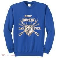 Best Buckin Dad Ever Funny Hunting Father Gift Sweatshirt thumb 0