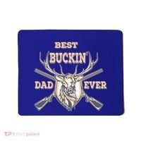 Best Buckin Dad Ever Funny Hunting Father Gift Mousepad thumb 0