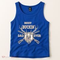 Best Buckin Dad Ever Funny Hunting Father Gift Tank Top thumb 2