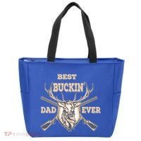 Best Buckin Dad Ever Funny Hunting Father Gift Tote Bag thumb 0
