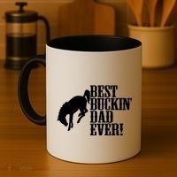 Best Buckin Dad Ever Funny For Horse Lovers Funny Gift Coffee Mug thumb 4
