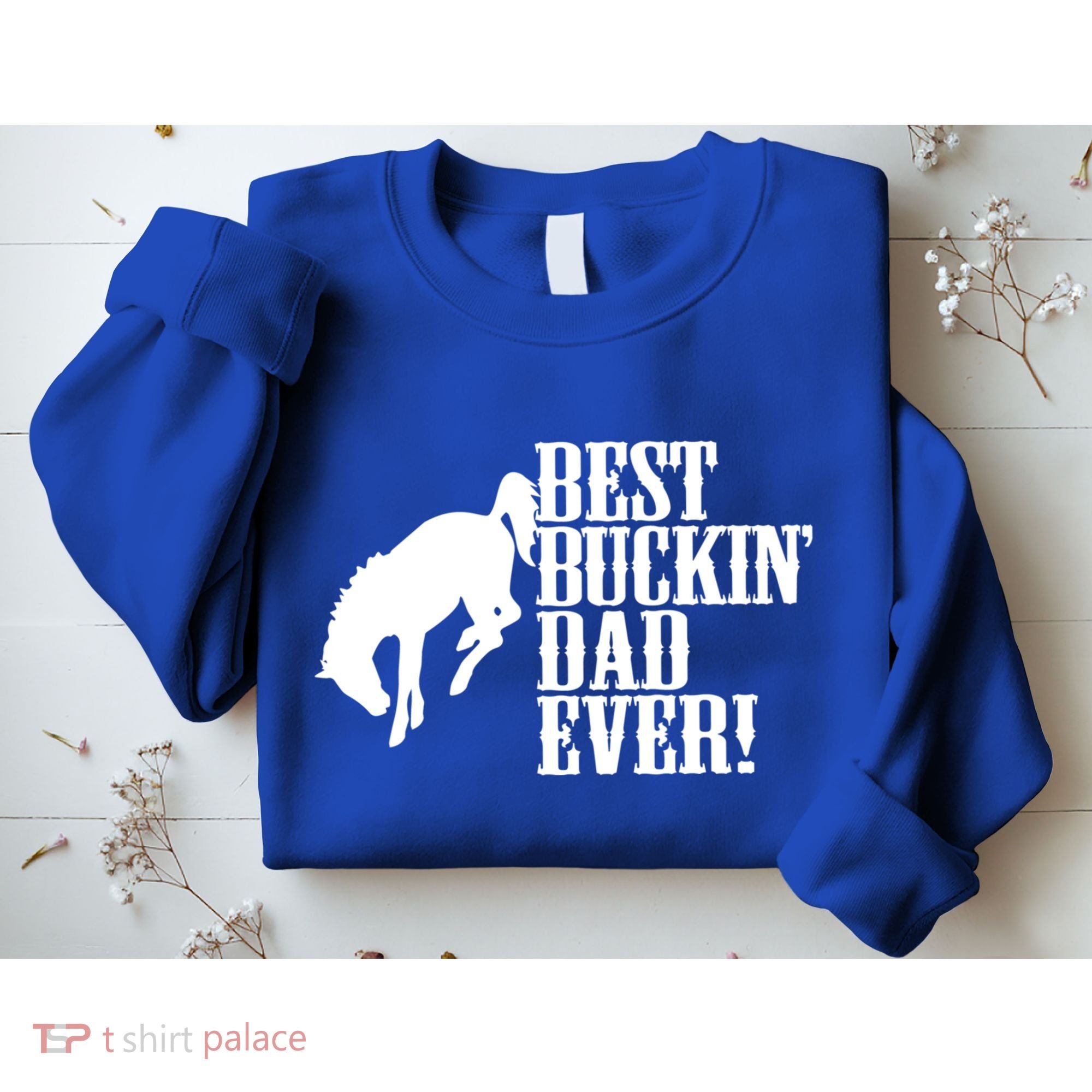 Best Buckin Dad Ever Funny For Horse Lovers Funny Gift Sweatshirt