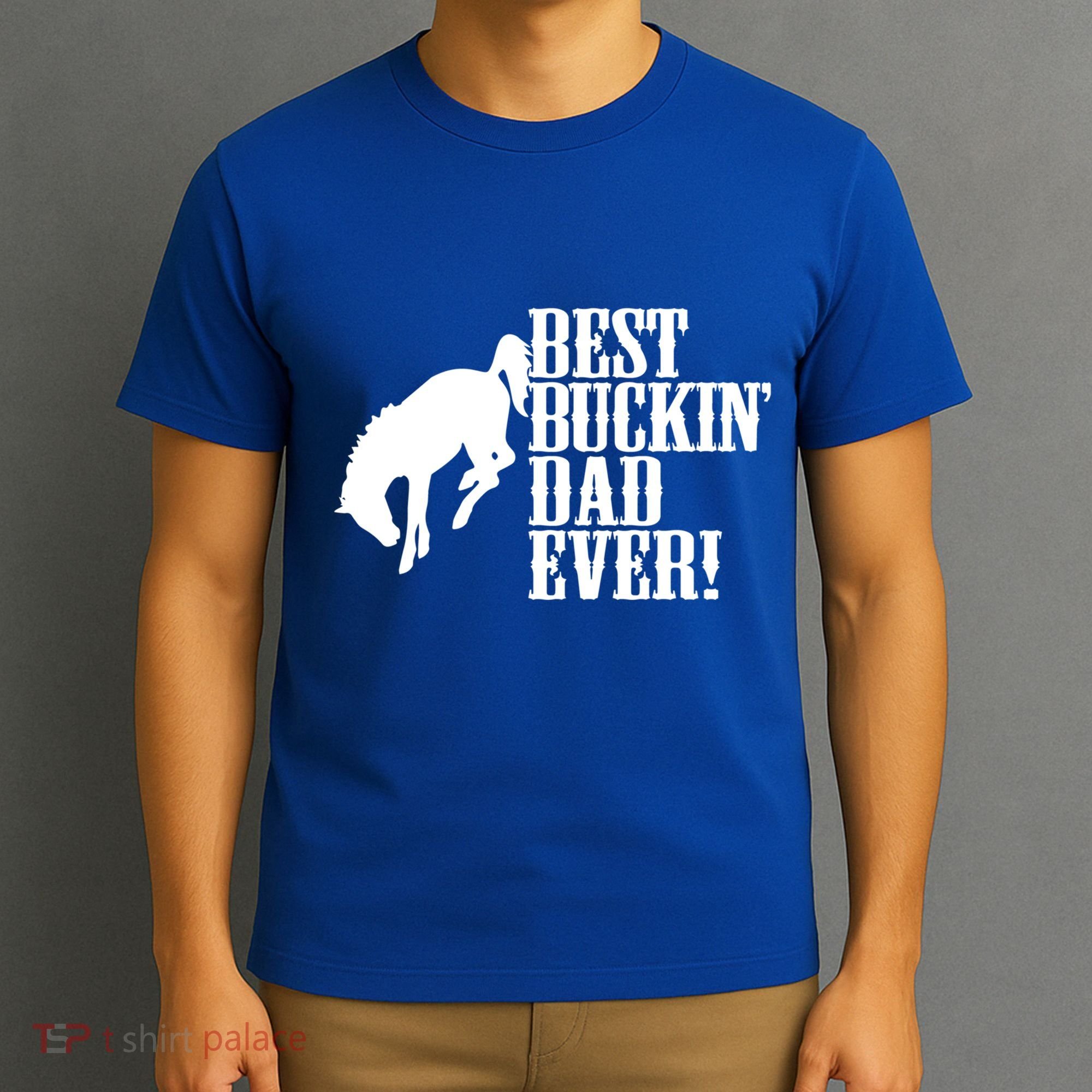 Best Buckin Dad Ever Funny For Horse Lovers Funny Gift T-Shirt