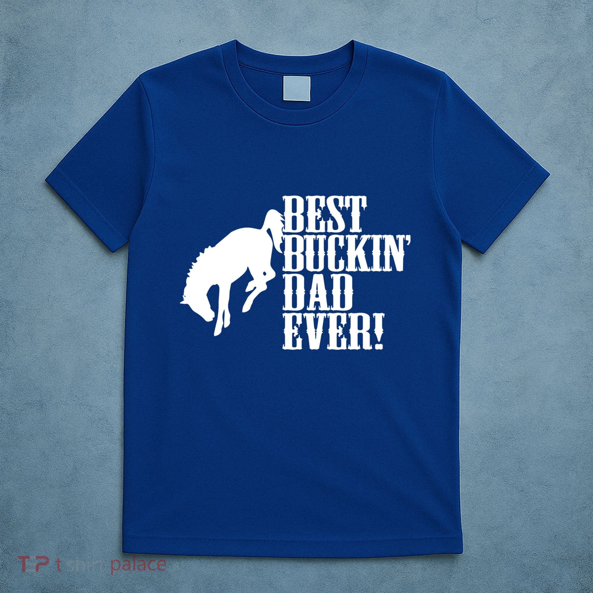 Best Buckin Dad Ever Funny For Horse Lovers Funny Gift T-Shirt