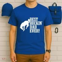 Best Buckin Dad Ever Funny For Horse Lovers Funny Gift T-Shirt thumb 6