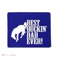 Best Buckin Dad Ever Funny For Horse Lovers Funny Gift Mousepad thumb 0