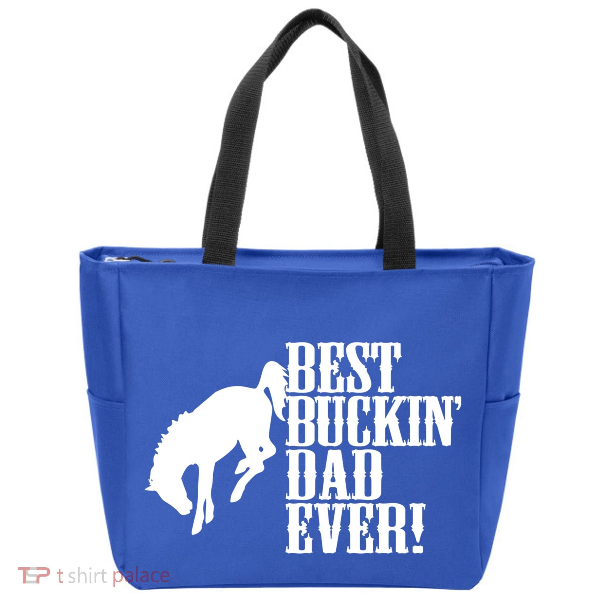 Best Buckin Dad Ever Funny For Horse Lovers Funny Gift Tote Bag