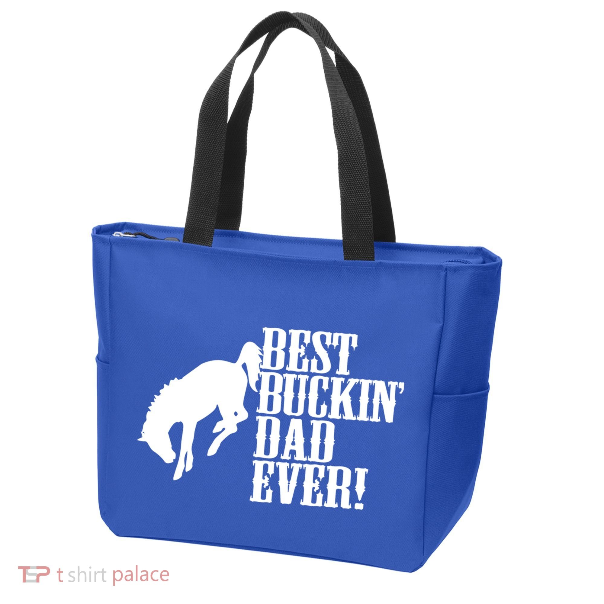 Best Buckin Dad Ever Funny For Horse Lovers Funny Gift Tote Bag