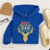 Best Buckin Dad Ever Funny Gift Deer Hunters Gift Hoodie thumb 4