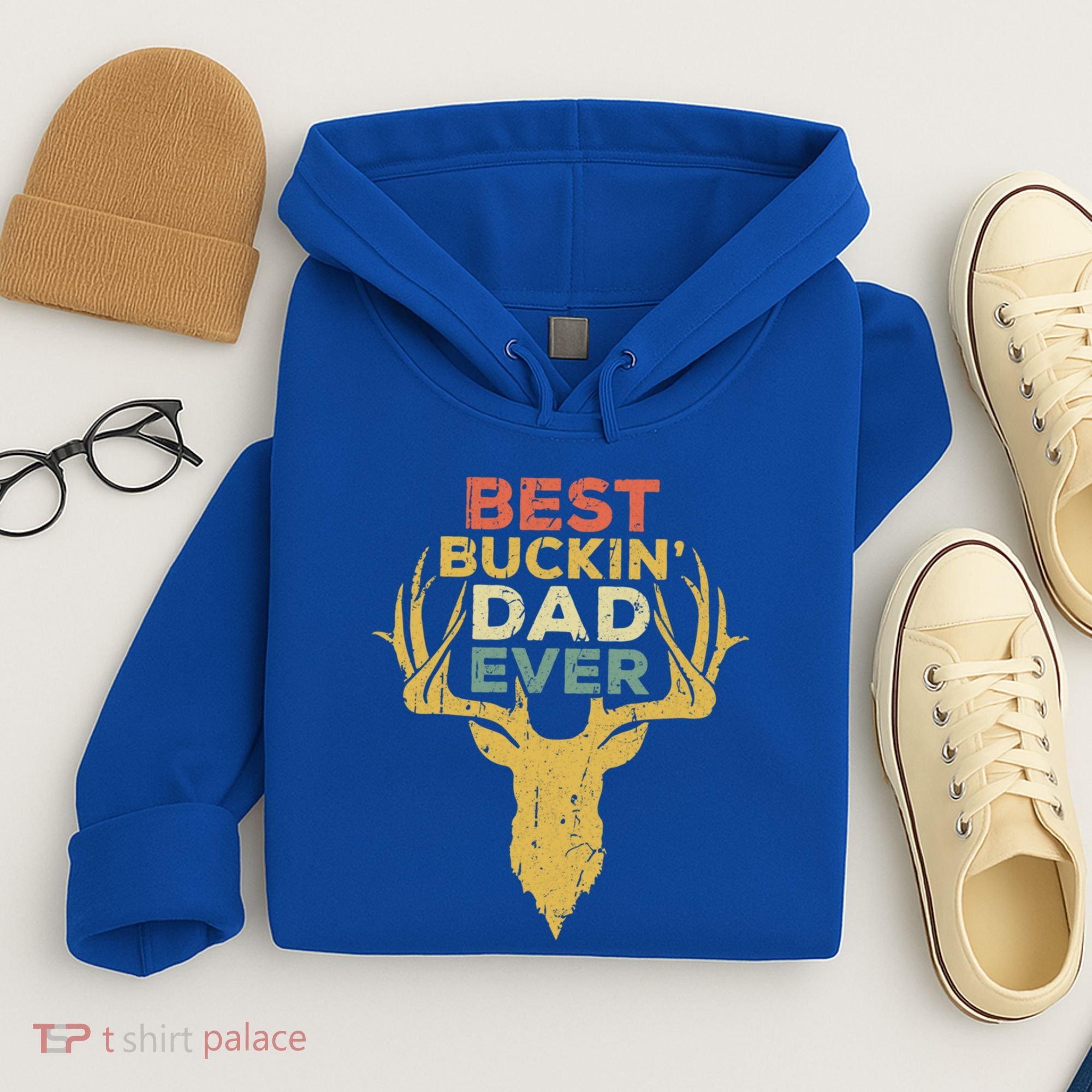 Best Buckin Dad Ever Funny Gift Deer Hunters Gift Hoodie