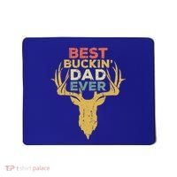 Best Buckin Dad Ever Funny Gift Deer Hunters Gift Mousepad thumb 0