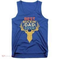 Best Buckin Dad Ever Funny Gift Deer Hunters Gift Tank Top thumb 0