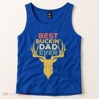 Best Buckin Dad Ever Funny Gift Deer Hunters Gift Tank Top thumb 2