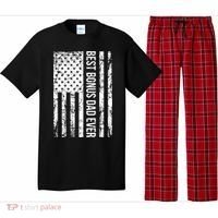 Best Bonus Dad Ever For Stepdad American Flag Dad Funny Gift Pajama Set thumb 0