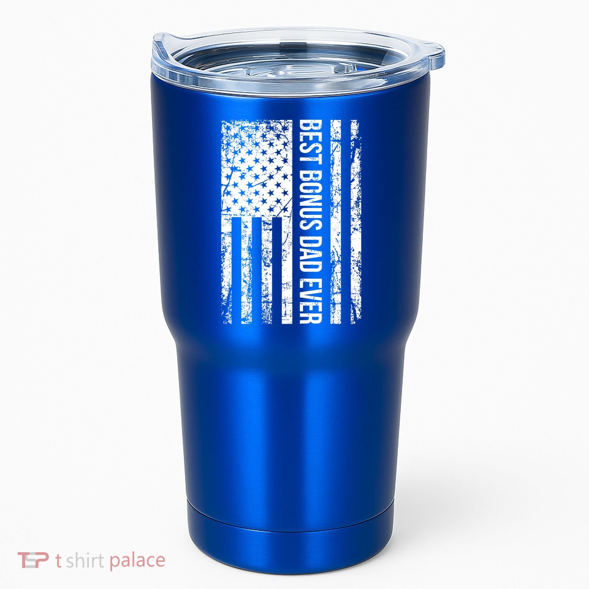 Best Bonus Dad Ever For Stepdad American Flag Dad Funny Gift Tumbler