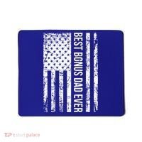 Best Bonus Dad Ever For Stepdad American Flag Dad Funny Gift Mousepad thumb 0